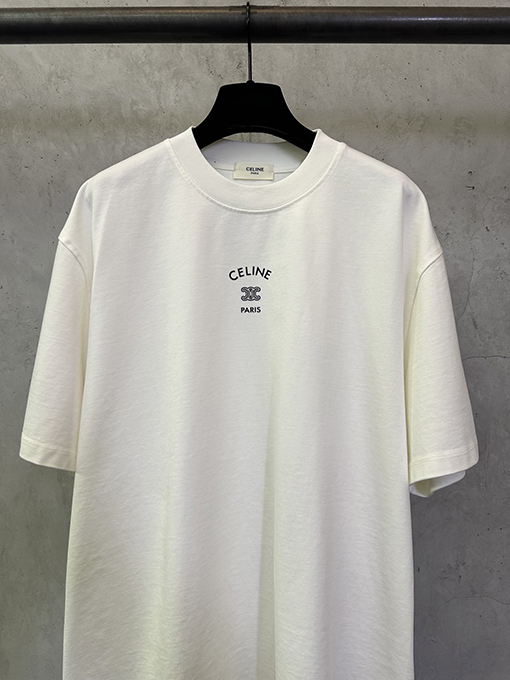 セリーヌコピー CELINE 凱旋門ロゴり半袖Tシャツ