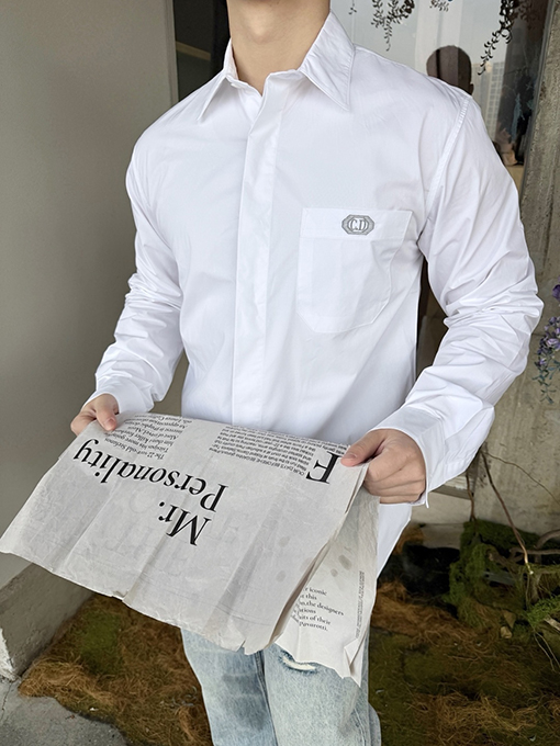 ディオール 刺繍入り長袖シャツ