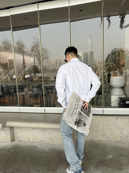 ディオール 刺繍入り長袖シャツ