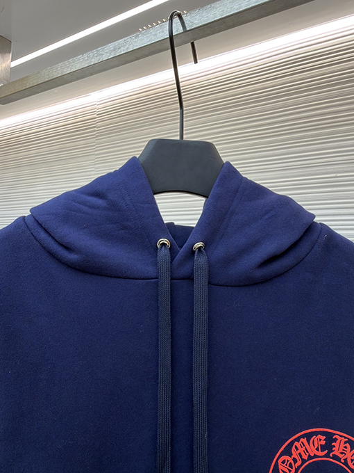 クロムハーツコピー ホースシューフラワー柄のフード付きスウェットシャツ