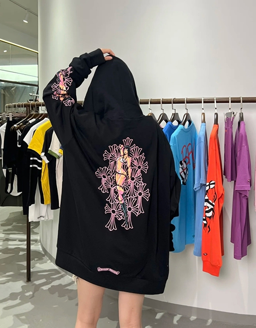 クロムハーツ コラボレーションジップアップパーカー