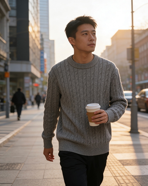 プラダ ケーブルニットセーター