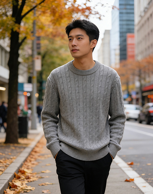 プラダ ケーブルニットセーター