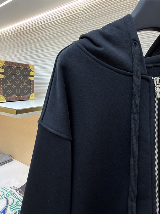 クロムハーツブランドスーパーコピー クラシックなスクロールプリントのジップアップスウェットシャツ