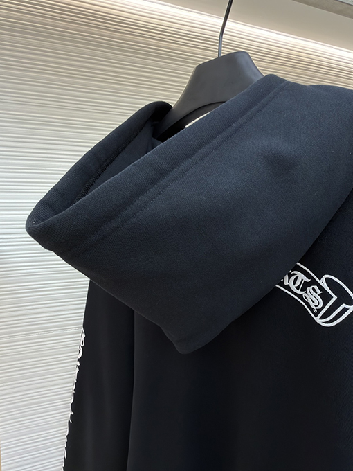 クロムハーツブランドスーパーコピー クラシックなスクロールプリントのジップアップスウェットシャツ