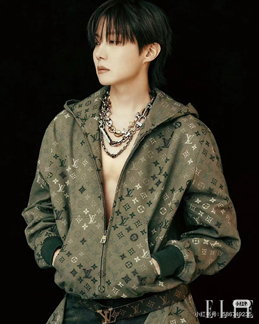 ルイヴィトン キャンバス地のフード付きベルトジャケット