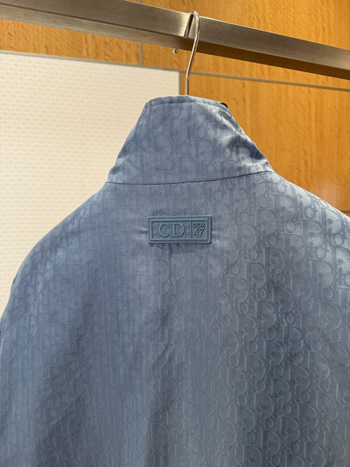 ディオールスーパーコピー ダーク柄ジャカードスタンドカラーコート