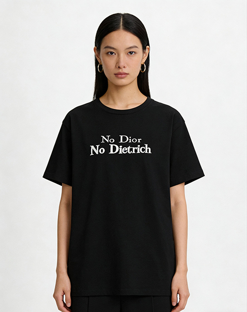 ディオール 文字刺繍りクルーネック半袖Tシャツ