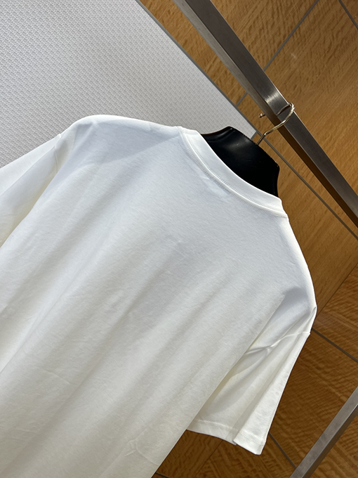 ディオール 文字刺繍りクルーネック半袖Tシャツ