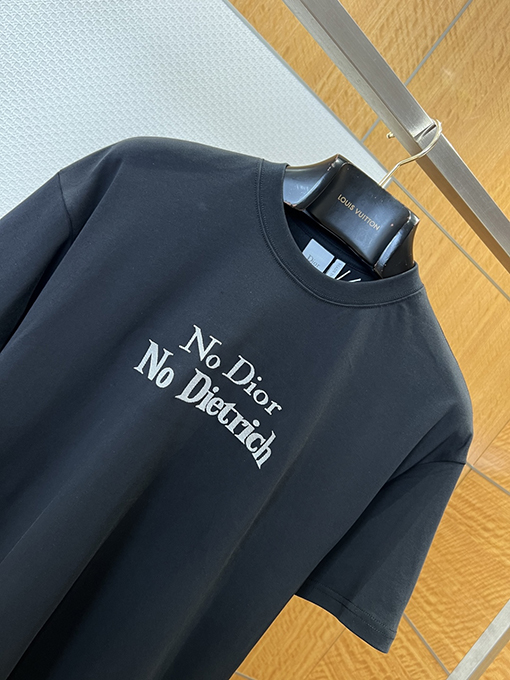 ディオール 文字刺繍りクルーネック半袖Tシャツ
