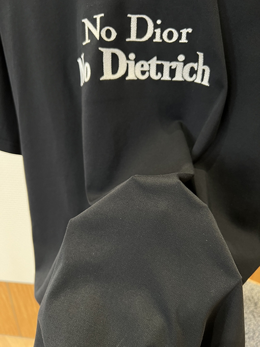 ディオール 文字刺繍りクルーネック半袖Tシャツ