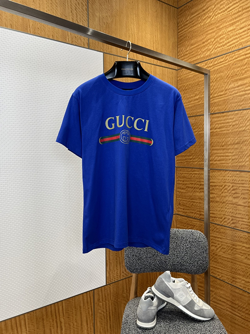 グッチスーパーコピー GUCCI リボンプリント半袖Tシャツ