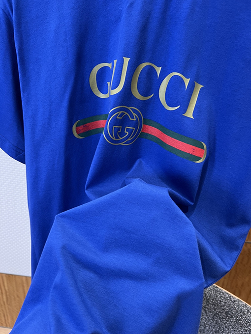 グッチスーパーコピー GUCCI リボンプリント半袖Tシャツ