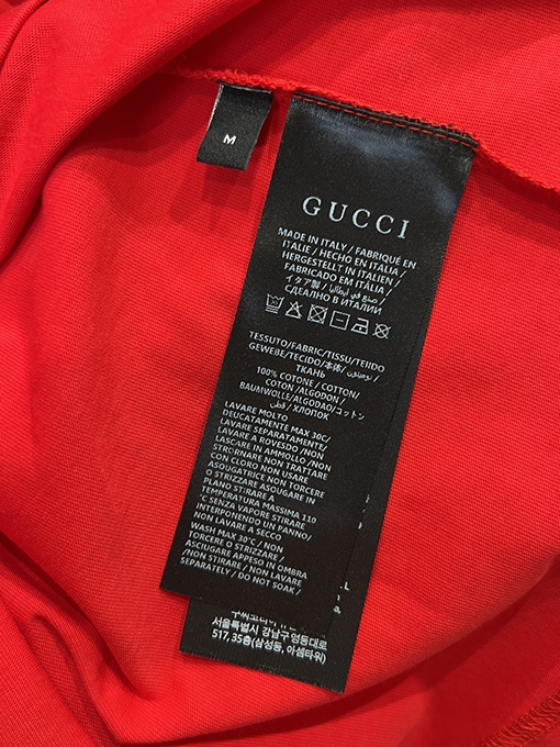 グッチスーパーコピー GUCCI リボンプリント半袖Tシャツ
