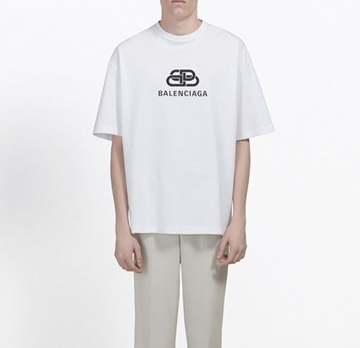 バレンシアガ BALENCIAGA プリントロゴ入り半袖Tシャツ