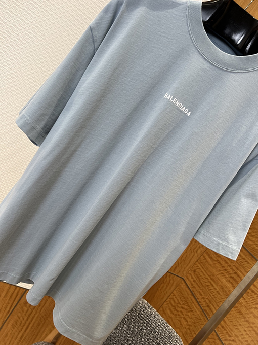 バレンシアガコピー BALENCIAGA カラーブロック刺繍りクルーネック半袖Tシャツ