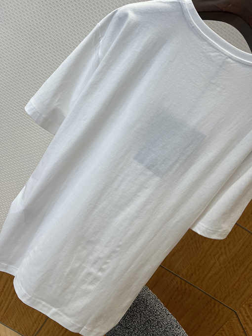 プラダ レターポケット付きクルーネック半袖Tシャツ
