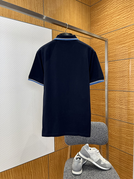 プラダブランドコピー ロゴ入り半袖ポロシャツ