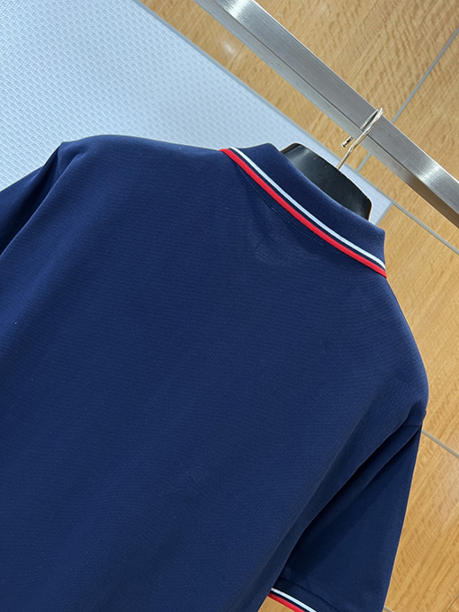 プラダブランドコピー ロゴ入り半袖ポロシャツ