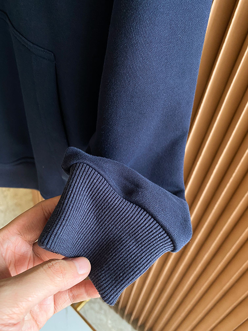 バーバリースーパーコピー チェック柄コットン混紡フード付きスウェットシャツ