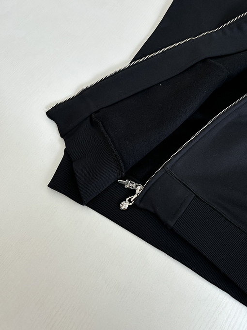 クロムハーツ クロス柄フリースジップアップスウェットジャケット