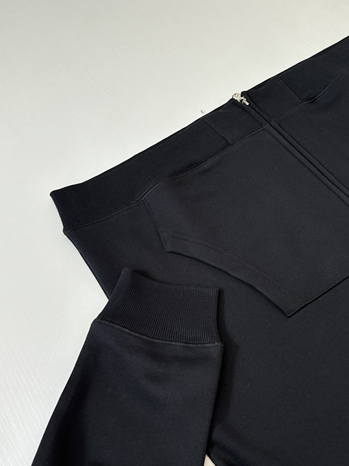 クロムハーツ クロス柄フリースジップアップスウェットジャケット