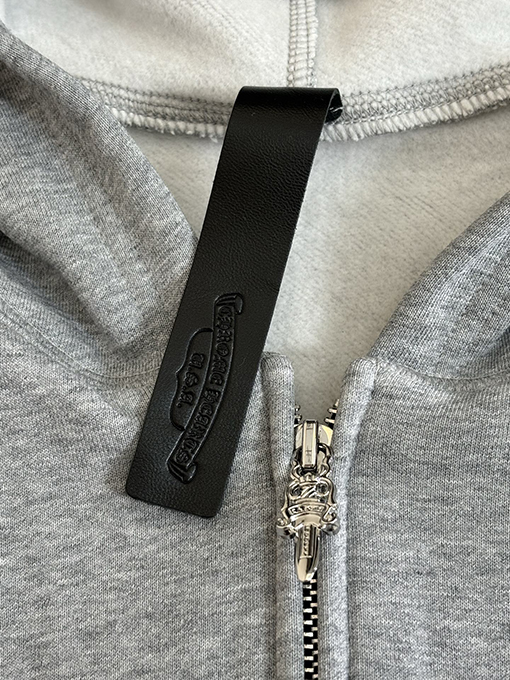 クロムハーツ クロス柄フリースジップアップスウェットジャケット