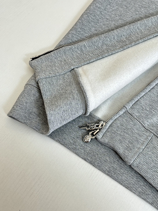 クロムハーツ クロス柄フリースジップアップスウェットジャケット