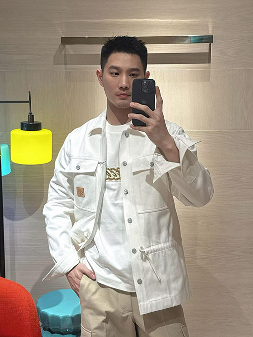 ルイヴィトン ロゴジャカードジャケットシャツ