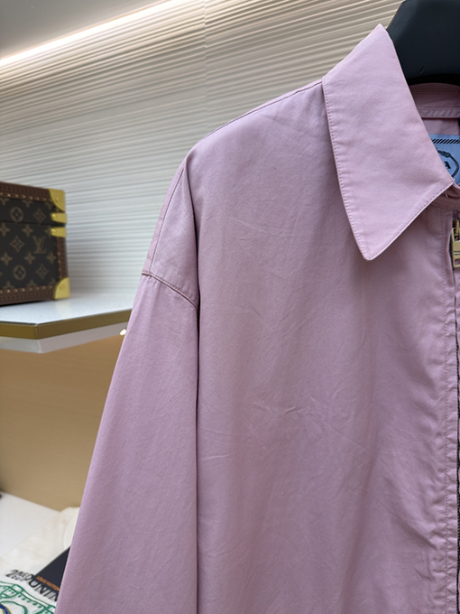 プラダブランドスーパーコピー ジッパー付き長袖刺繍ロゴジャケット