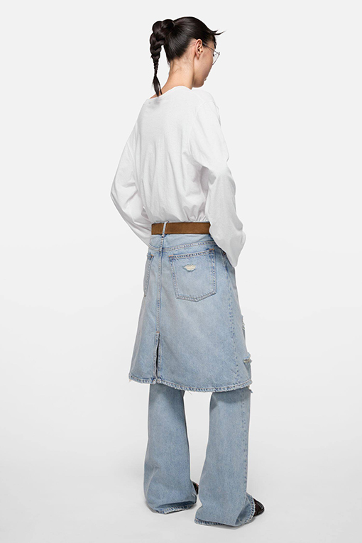 アクネストゥディオズ Acne Studios 春夏コレクションラージロゴ長袖シャツ