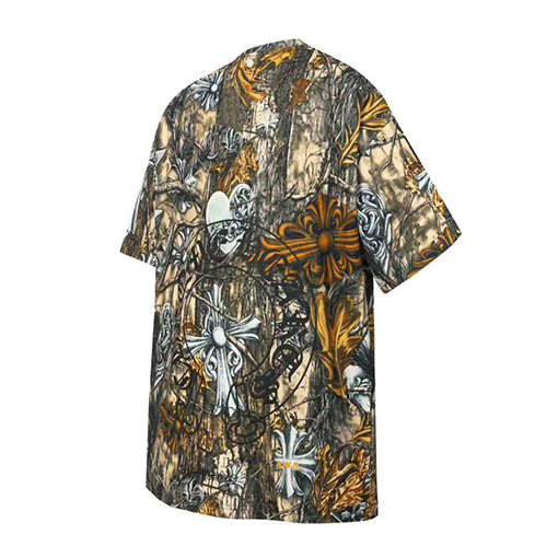 クロムハーツ x ナイキ x ドレイクノクタ 全体に馬蹄形のサンスクリット文字がプリントされた半袖Tシャツ