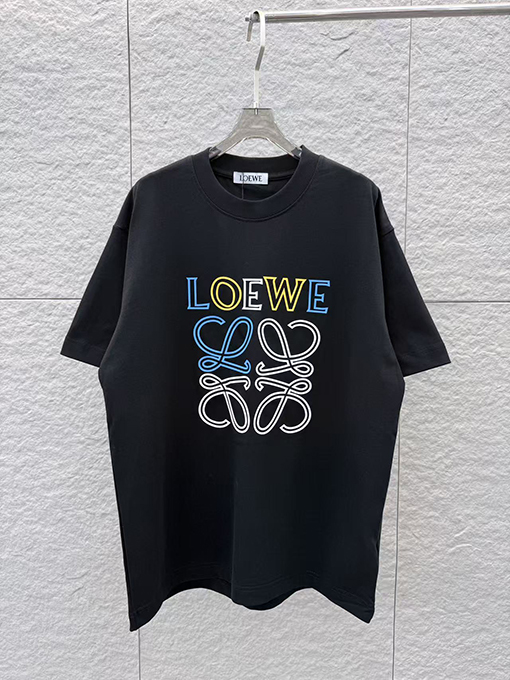 ロエベ 新モデル3Dエポキシ樹脂クルーネック半袖Tシャツ