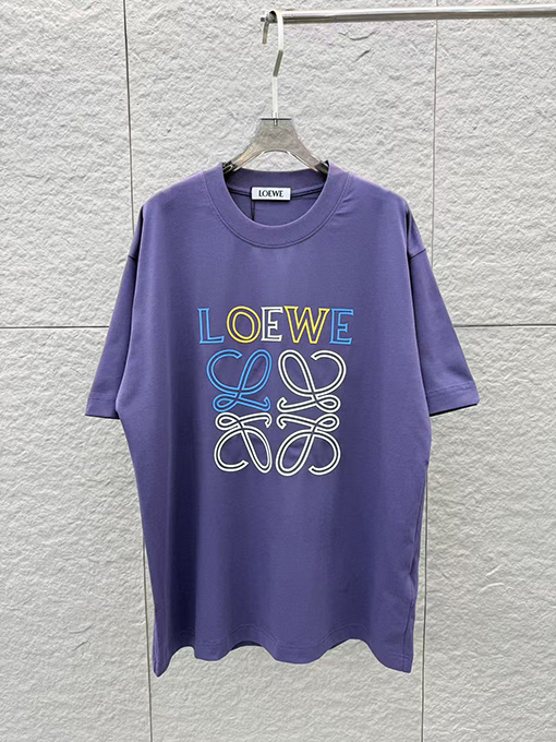 ロエベ 新モデル3Dエポキシ樹脂クルーネック半袖Tシャツ