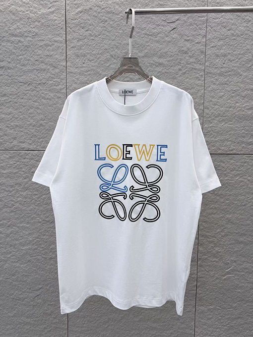 ロエベ 新モデル3Dエポキシ樹脂クルーネック半袖Tシャツ