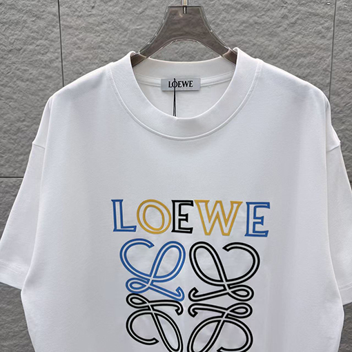 ロエベ 新モデル3Dエポキシ樹脂クルーネック半袖Tシャツ