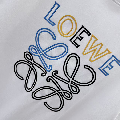 ロエベ 新モデル3Dエポキシ樹脂クルーネック半袖Tシャツ