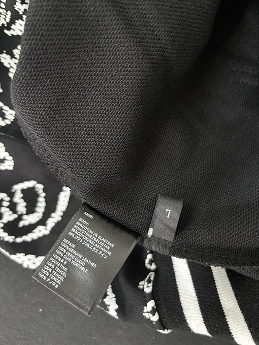 アミリ 360g 純綿テリークロス ペイズリー柄フード付きスウェットシャツ