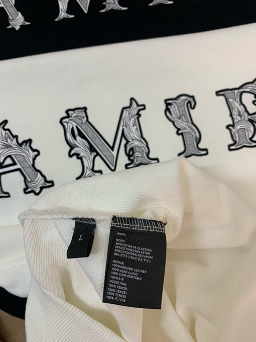 アミリ AMIRI ロゴレターパーカー