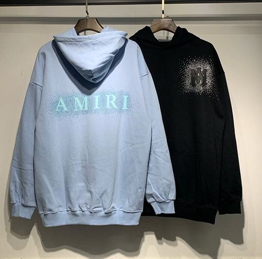 アミリブランドスーパーコピー AMIRI クラシックテリーシマーフーディーテリーウール光沢のあるフード付きスウェットシャツ