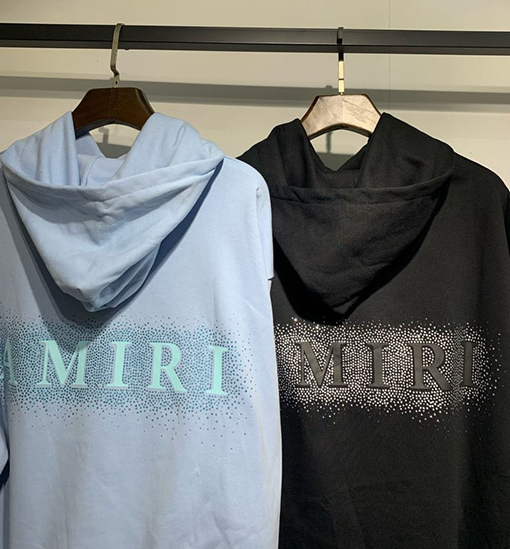アミリブランドスーパーコピー AMIRI クラシックテリーシマーフーディーテリーウール光沢のあるフード付きスウェットシャツ