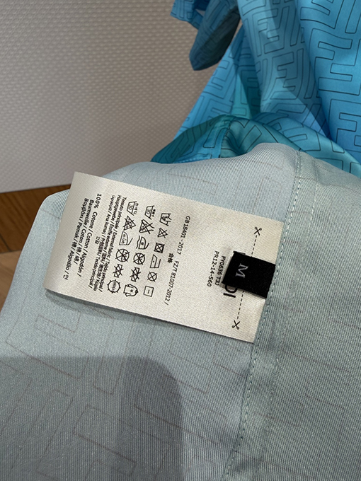 フェンディ グラデーション柄ジャカード織りの半袖シャツ