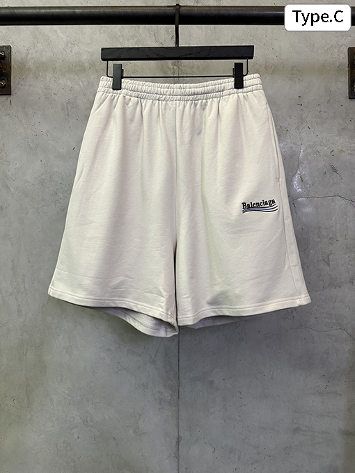 バレンシアガブランドコピー Balenciaga コーラウェーブロゴ刺繍入りカジュアルショーツ