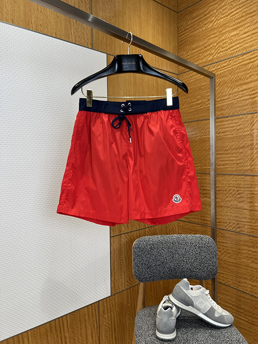 モンクレール ロゴ入りドローストリングカジュアルショーツ