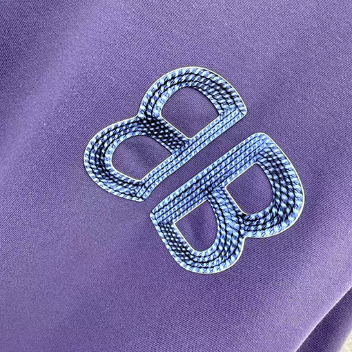 バレンシアガブランドコピー 3Dエポキシ樹脂文字ロゴ入り半袖Tシャツ