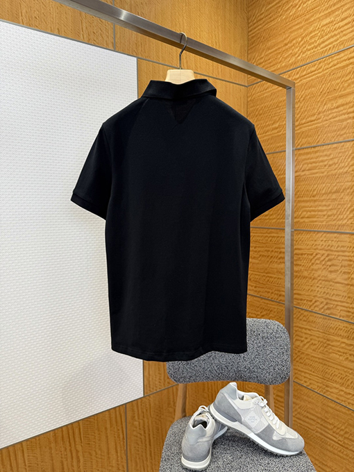 バーバリーブランドスーパーコピー BURBERRY チェック柄の乗馬刺繍入り半袖ポロシャツ