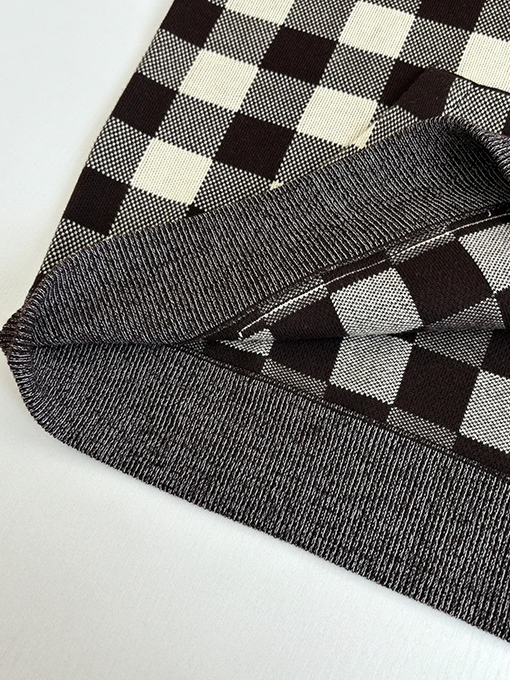 ルイヴィトンスーパーコピー LOUIS VUITTON Damler 早春コレクションチェック柄ジャカードニットパーカー