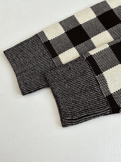 ルイヴィトンスーパーコピー LOUIS VUITTON Damler 早春コレクションチェック柄ジャカードニットパーカー