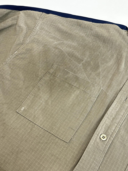 バレンシアガ BALENCIAGA カラーブロックの長袖シャツ