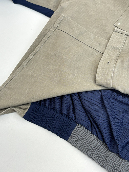 バレンシアガ BALENCIAGA カラーブロックの長袖シャツ